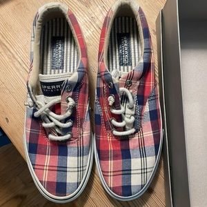 Sperry plaid topsides sneakers